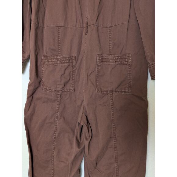 Old Navy Women Coveralls Jumpsuit Painters Boiler Suit Brown Size S Utility - Picture 11 of 15